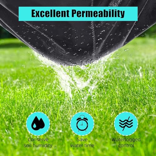 6ft X 300ft Weed Barrier Landscape Fabric Heavy Duty, Towallmark Premium 3.2oz Ground Cover Weed Block Gardening Mat, Easy Setup & Superior Weed Control, Perfect for Erosion Control, Weed Barrier - size: 6ft X 300ft & 3.2 oz