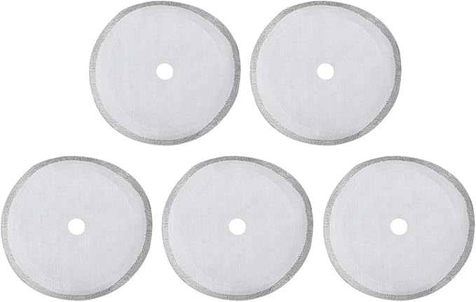 304 Stainless Steel Coffee Filter Mesh Set of 5, 80 Mesh UltraFine Filter for Full Extraction, Practical Accessory for Coffee Machine, Suitable Brewing Mellow (Small-350ml)