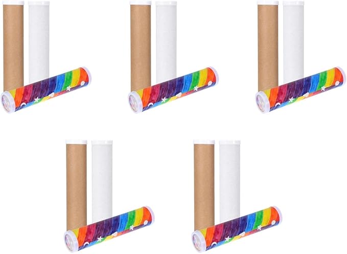 BESTonZON Blank DIY Kaleidoscope Kit, 15 PCS Variety Kaleidoscope Tool, DIY Kit Preschool, Classic s Making Material for Making Teaching