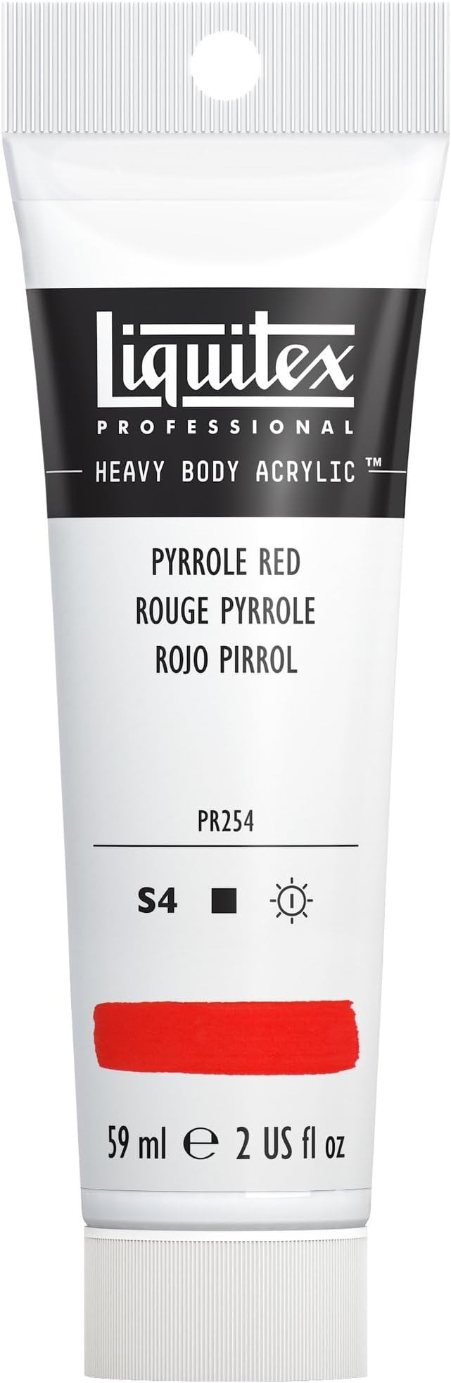 Liquitex Professional Heavy Body Acrylic Paint, 2-oz (59ml) Tube, Pyrrole Red