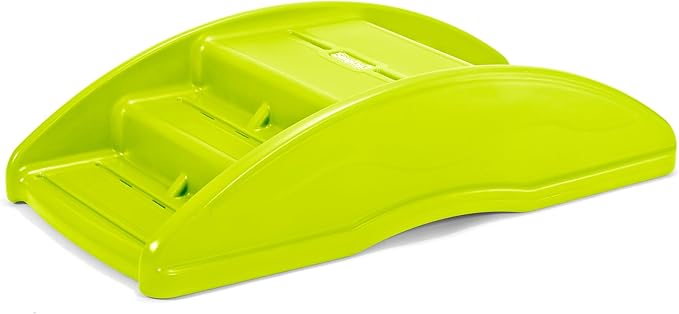 Simplay3 Two Sided Rock and Roll Teeter Totter Seesaw and Climbing Bridge, Fits up to Four Children and Kids for Rocking and Climbing - Indoor/Outdoor, Made in USA (Lime Green)