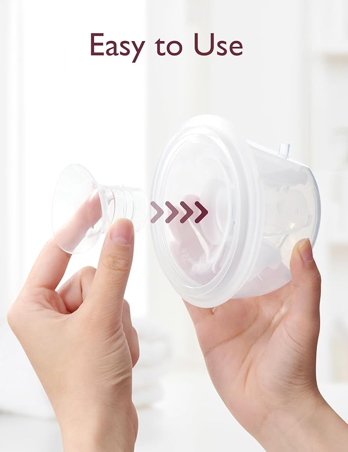 Momcozy Flange Insert 21mm Compatible with 24mm Flange/Shield of Most Pumps, Insert for Breast Pump Replacement Accessories, 4PCS 21mm
