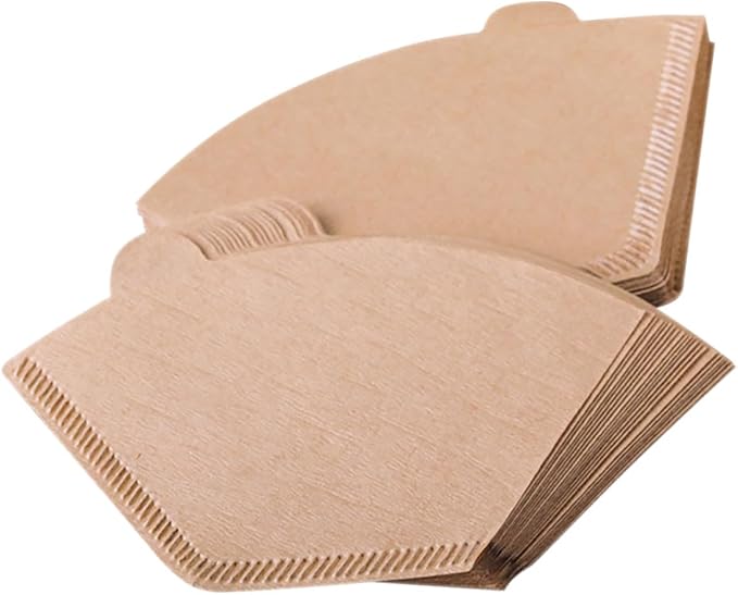 COHEALI 200pcs Unbleached Coffee Cone Filters for Coffee Makers High-efficiency Filter Paper for Rich Flavor Extraction Compatible with Drip Machines and Easy to Use Replacement Supplies