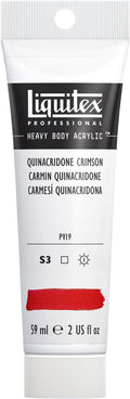 Liquitex Professional Heavy Body Acrylic Paint, 2-oz (59ml) Tube, Quinacridone Crimson
