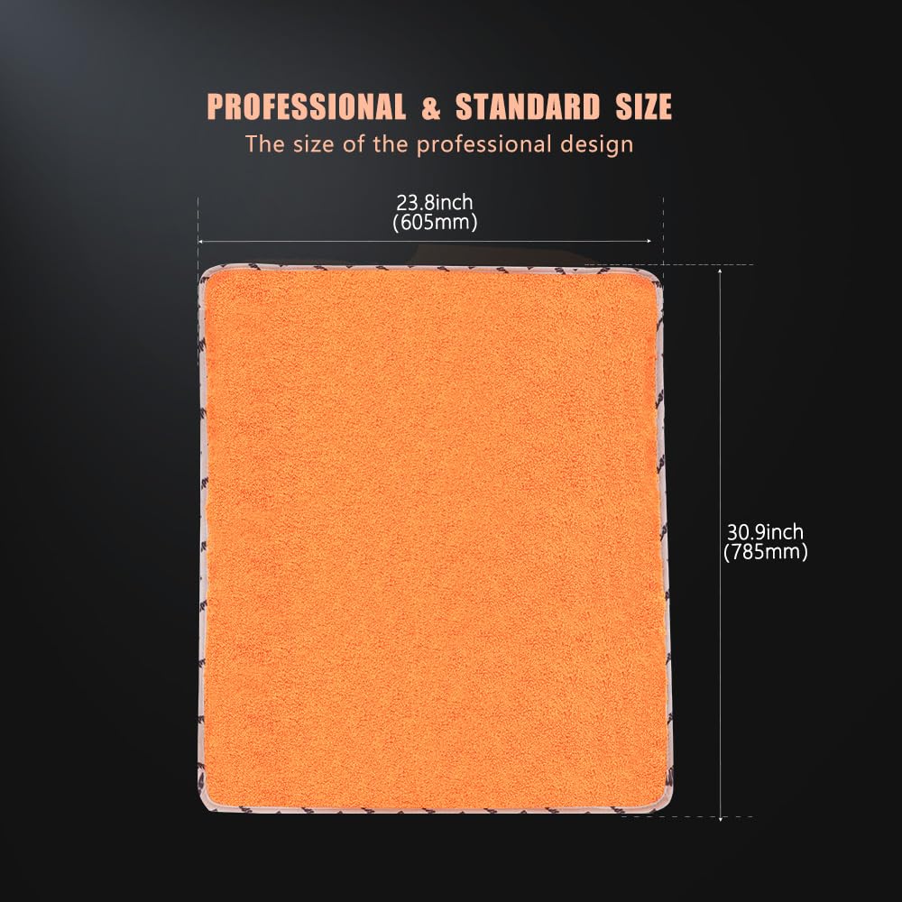 Car Microfiber Towel, Professional Grade Premium Microfiber Towel, 1 Pack Highly Absorbent, Scratch Free Large Car Microfiber Towel for Car Washing, Drying & Auto Detailing, 23.8 x 30.9 inch, Orange