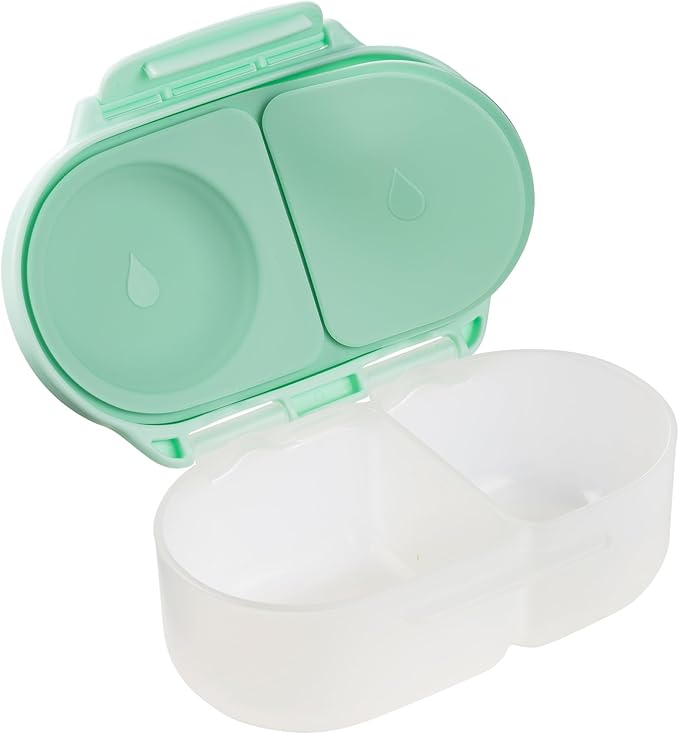 b.box Snack Containers for Kids, Toddler Snack Box Container, Reusable Small Bento Box for Lunch, School & Travel, Leak Proof, BPA free, Dishwasher Safe, Ages 4 months+ (Spearmint, 12oz capacity)