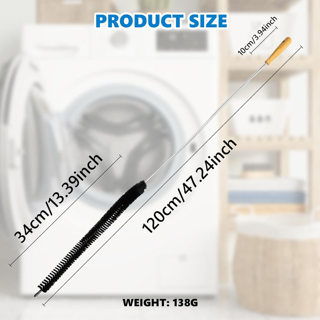 Dryer Lint Brush Vent Cleaner Tool 47.2 Inch Extra Long Flexible for Lint Trap Cleaning Tool Home Dryer Maintenance for DIY Users(1, PCS)