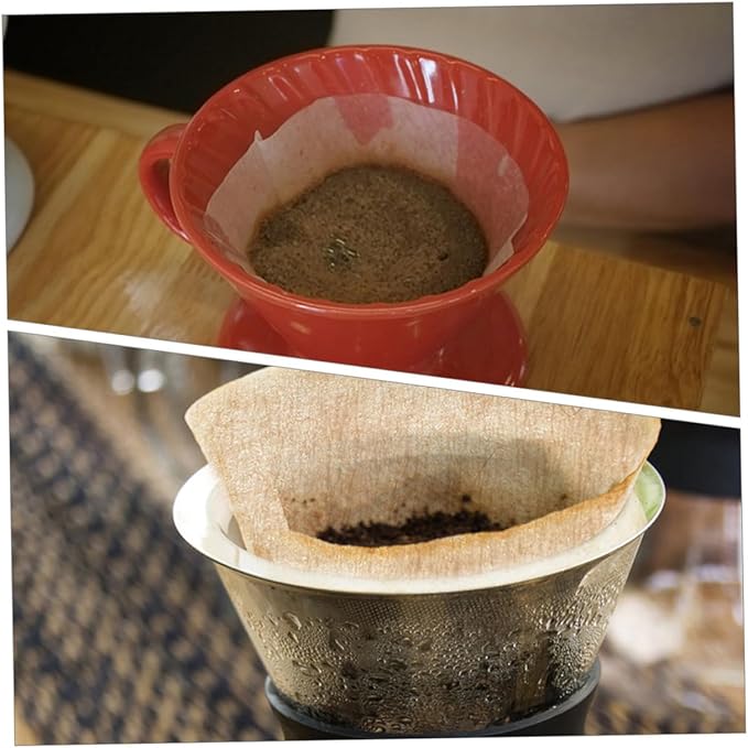 300pcs Espresso Filter Paper Round Coffee Filters Unbleached Fast Filtering Consistent Extraction Compatible with Espresso Machines and Coffee Makers