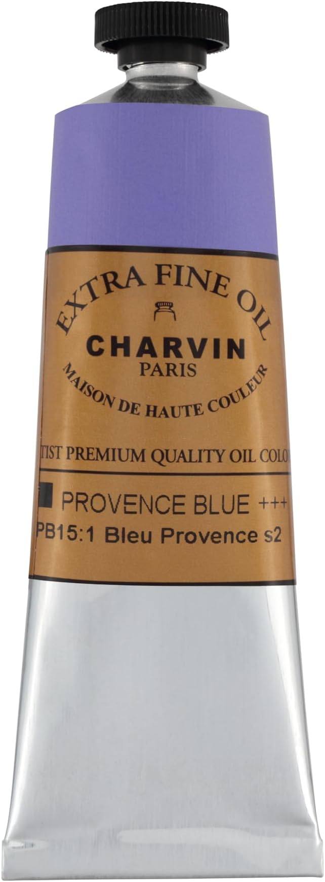 Charvin Extra Fine Oil Paint, Provence Blue 60 ml - Triple-Milled, Rich Texture, Poppy Oil-Based, Light-Fast, Handmade, Archival Quality