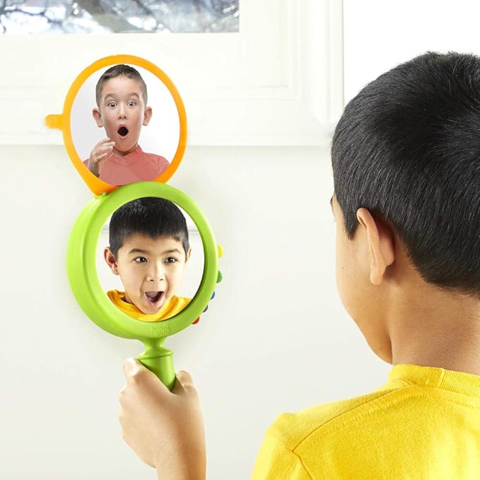 hand2mind See My Feelings Mirror, Play Therapy Toys, Mindfulness for Kids, Emotional Regulation for Kids, Social Emotional Learning Activities, Calm Down Corner Supplies, Calming Corner (Set of 1)