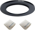 58mm Lens to 82mm Camera Lens Adapter 58mm to 82mm Step Up Ring Adapter Ring for All Brands of UV ND CPL, with Premium Lens Wiping Cloth 2 Pack (58mm-82mm)