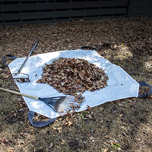Custom Designed Multi-Use Utility Tarp - 9'x9' - Home, Garden, Construction, Camping & Trailering. Extra Strong Waterproof & UV Resistant - Handles - size: 9x9