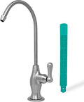 Metpure Non-airgap NSF Certified RO Faucet Reverse Osmosis Drinking Water Filtration System Water Dispenser Spout (Brushed Nickel). Vase Style with Faucet Wrench.