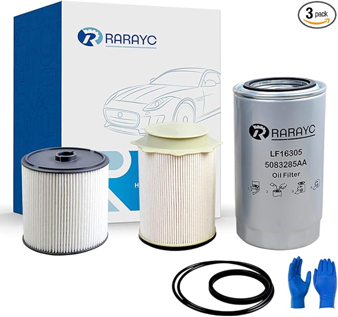 6.7L Cummins Fuel Filter Water Separator set for 2019 2020 2021 2022 2023 2024 Ram Turbo Diesel Engines 68157291AA 68436631AA and Oil Filter 5083285AA