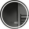 Wall Mirror for Bathroom, Wall Mounted Multifunction Bathroom Vanity Mirror with LED Lights and Demister Pad, 3-Color Dimmable LED Light, for Living Room and Bathroom(A,90cm/35.4in)