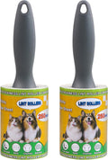Lint Rollers 2 Pack for Pet Hair 500 Sheets Extra Sticky Pet Hair Remover for Clothes Furniture Carpet Cleaner Cars Dogs Travel-Friendly Grip Handle