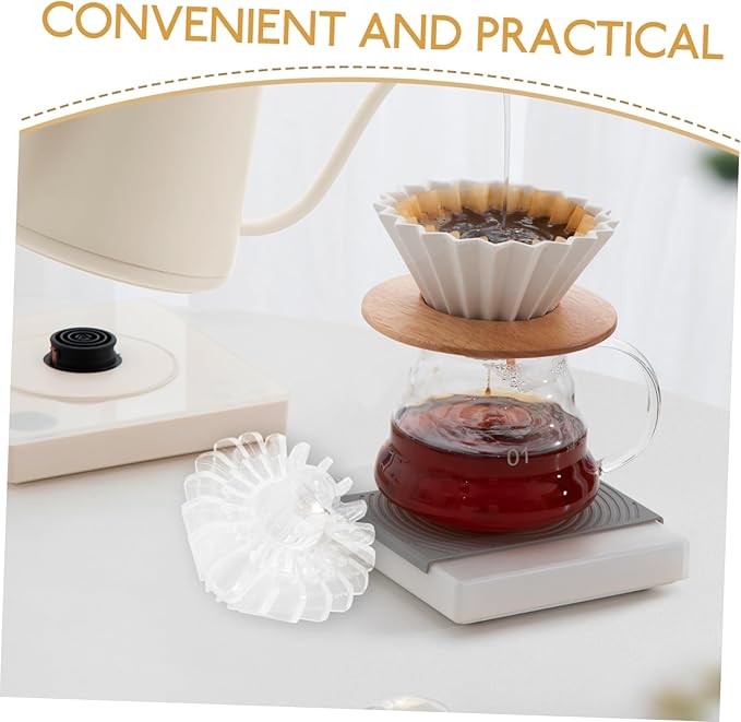 Coffee Filter Shape Holder for Optimal Coffee Filtration and Extraction Compact and Portable Design for Home and Travel Use Easy to Clean