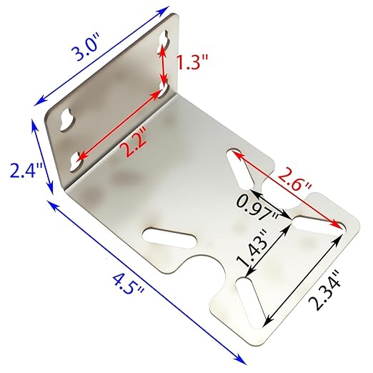 FDXGYH 2 Pcs Stainless Steel Water Filter Housing Bracket Water Purifier RO Machine Metal Housing Fixed Bracket [10-inch/20-inch, 1.7mm Thickness]