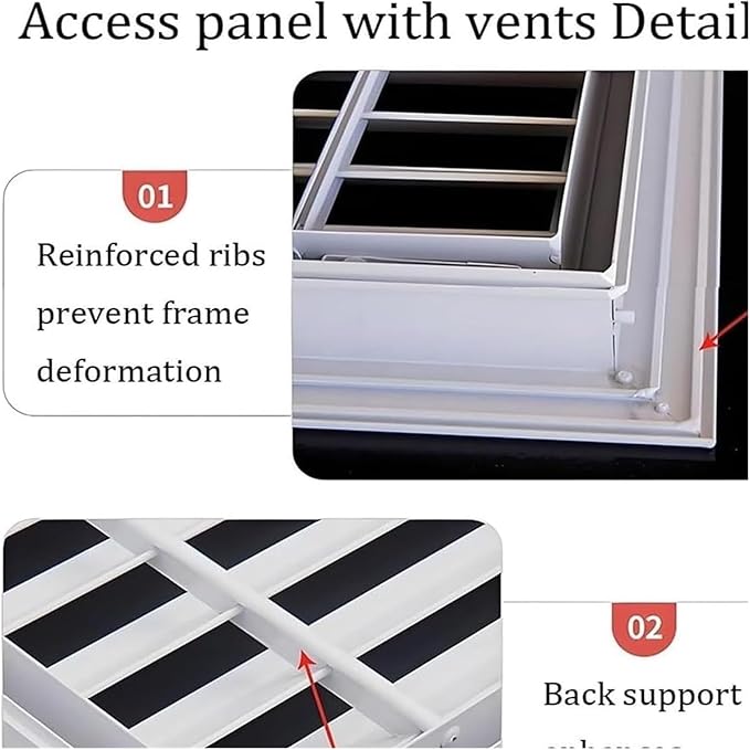 Decorative Return Air Grille Cover, Wall/Ceiling Vent Cover with Adjustable Design, Durables & Easy-to-Install for Home & Office, Cold Air Return Vent Cover(36x46in (91x117cm))