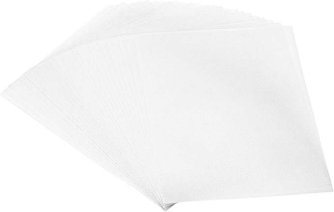PATIKIL 30 Sheets Vellum Paper 4.25x5.5, Vellum Paper Printable Translucent Paper 100GSM Colored for Invitations Laser Inkjet Printing Card Making Crafting Wedding Tracing, Silver Tone