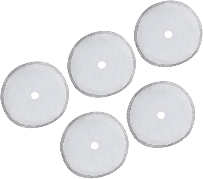 304 Stainless Steel Coffee Filter Mesh Set of 5, 80 Mesh UltraFine Filter for Full Extraction, Practical Accessory for Coffee Machine, Suitable Brewing Mellow (Small-350ml)