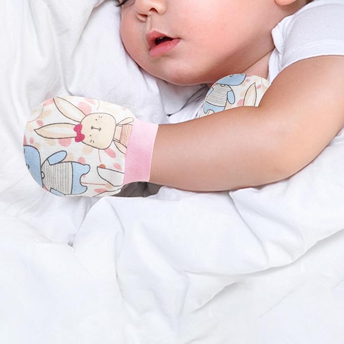 Baby Mittens No Scratch Mittens Infant Soft Gloves Mittens for 0-6 Months Boys Girls