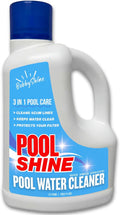3-in-1 Pool Cleaner & Clarifier - Pool Chemicals, Pool Enzyme Cleaner, Water Clarifier, Waterline Scum Control, Filter Care, Clear Water Finish, 3 Liter (101.5 fl oz) - BubbyShine