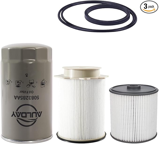 FUEL FILTER AND OIL FILTER KIT FITS for 2019 2020 2021 2022 DODGE RAM 2500 3500 4500 5500 6.7L CUMMINS DIESEL ENGINE FUEL FILTER OEM 68436631AA 5083285AA 68157291AA