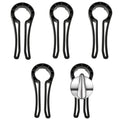 Stove Knob Safety Covers for Child, Gas Stove Knob Locks, Oven Lock Child Safety Stove Guard Black, Stove Knob Safety Cover for Child and Pet (5 Pack)