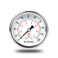 2-1/2" Dial Size, 0-100 Psi Pressure Gauge, Glycerin Liquid Filled, 1/4" NPT Back Mount, Stainless Steel Case, for Water Pump, Pneumatic Air, Well Tank, RV Hose, Gas, Low Pressure Test