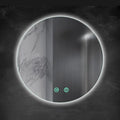 Yu Ru Wall Mirror for Bathroom, Led Illuminated Bathroom Mirror, Dimmable Touch Switch Illuminated Mirror, Scene Lighting Simulations, Wall Mounted Makeup Mirror with Demister Pad