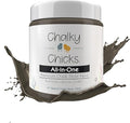 Chalky Chicks All-in-One Chalk Paint for Furniture or Cabinet - 4 Fl Oz - Matte Finish Beachwood (Brown/Gray) for Metal, Wood Furniture Paint - No Sanding All-in-One for Home Decor & Crafts, USA Made