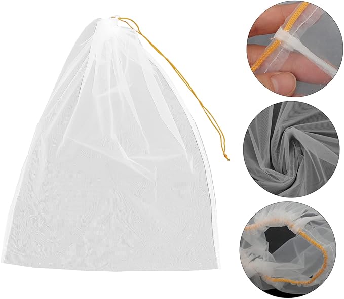 10pcs Honey Strainer Bag Wear-Resistant Mesh Filter Tool for Beekeeping Fine Filtration Net for Honey Extraction Portable and Easy to Use