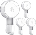 LUXEAR Suction Cup Hooks Reusable Suction Hooks for Shower Wall Vacuum Bathroom Suction Holder Removable Window Glass Door Suction Hanger for Bathroom Kitchen Heavy Duty Hook for Wreath (4 Pack)