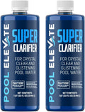 Pool Clarifier Ultimate Clarity Booster - Pool Clarifier for Crystal Clear Water, Fast Acting & Long Lasting, Reduces Cloudiness & Enhances Filter Performance, Safe for All Pools, 32 oz Pack of 2