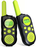Walkie talkies for Kids, Kids walkie talkies 2 pcs, Toddler walkie talkies, Long Range walkie Talkie with Clear intercom Sound, 22 Channels with Backlit LCD Flashlight, for Outside, Camping, Hiking