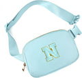 Gitus Gifts for 8 9 10 11 12 Year Old Girls Belt Bag Fanny Pack Crossbody Bags with Initial Letter Patch Cute Stuff Birthday Gifts for Teen Girls Women Personalized Trend Stuff (Icing Blue-N)