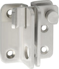 Alise Flip Latch,Gate Latches Slide Bolt Latch Safety Door Lock Catch for Barn Cabinet Pet Cage Fence Bathroom Garage Window,Heavy Duty Stainless Steel Gate Hardware Locks,Brushed Nickel MS3006R-LS