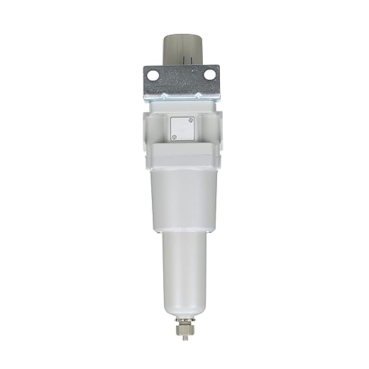 PneumaticPlus SAW600-N10BG-MEP Compressed Air Filter Regulator Piggyback Combo 1" NPT - Metal Bowl, Manual Drain, Bracket, Gauge