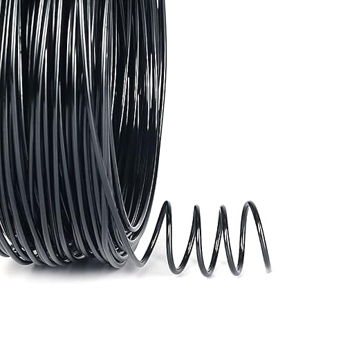 Tenn Well 12 Gauge Aluminum Wire, 100 Feet 2mm Bendable Anodized Metal Wire for Sculpting, Jewelry Making, Armature Making, Halloween Decor, Crafting (Black)