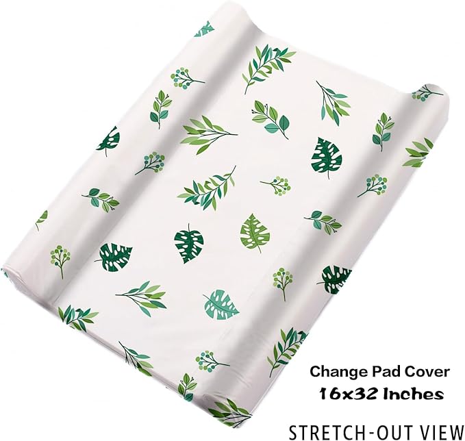 Personalized Baby Crib Bedding Set, Green Elephant Design Custom Name Baby Crib Sets 5-Pcs, Toddler Double Layer Blanket Fitted Sheets Changing Pad Cover Rug Wall Art Set, Charming Nursery Decor