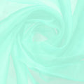 MECCANIXITY Iridescent Sheer Organza Fabric, 10 Yards x 59 Inches Solid Holographic Shiny Fabric Organza Cloth for Wedding, Curtains, Costume, Photo Background, Cyan