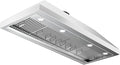 CT Copper Tailor Built-in Range Hood Insert Vent 48 Inch, 1150 CFM with 4-Speed Fan, LED Light, Dishwasher-safe Baffle Filter,Stainless Steel