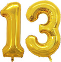 GOER Number 13 Balloons for 13th Birthday Sweet 13 Party Decorations,42 Inch Jumbo Foil Helium 31 Balloons for 31st Birthday Party Decoration (Gold)