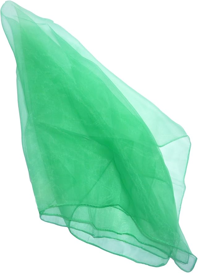 Hoerev Pack of 12 Approx. 24" x 24" Juggling Dancing Scarves Floaty Scarves,Single Colors, 12pcs goldyellow