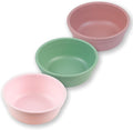 Re-Play 12 Oz. Toddler Bowls for Snack and Everyday Dining - Dishwasher and Microwave Safe - Made in USA - Set of 3-5.75" x 5.75" x 2" - Blossom