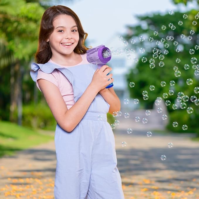 ArtCreativity Bubble Hammer for Kids, 1 Piece, Automatic Bubble Machine for Kids with Bubble Solution Included, Handheld Bubble Maker Toy for Bigger and Easier Bubbles, Great Gift Idea