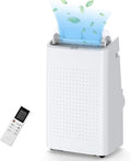 Portable Air Conditioner 15000 BTU ，Air Conditioner for Rooms Up to 850 Sq.Ft – AC With Sleep Mode, Dehumidifier, Fan, Remote Control & 24H Timer, for Bedrooms Living Room, Dining Room, White
