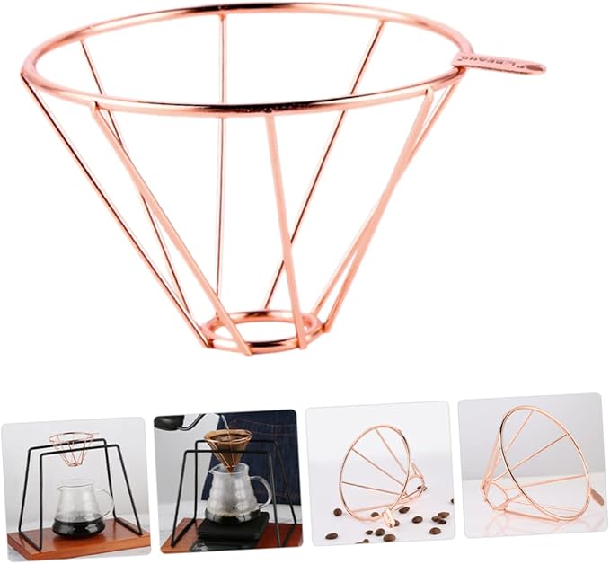Portable Stainless Dripper Reusable Cone Filter for Camping Travel Home Brewing Design for Optimal Flavor Extraction