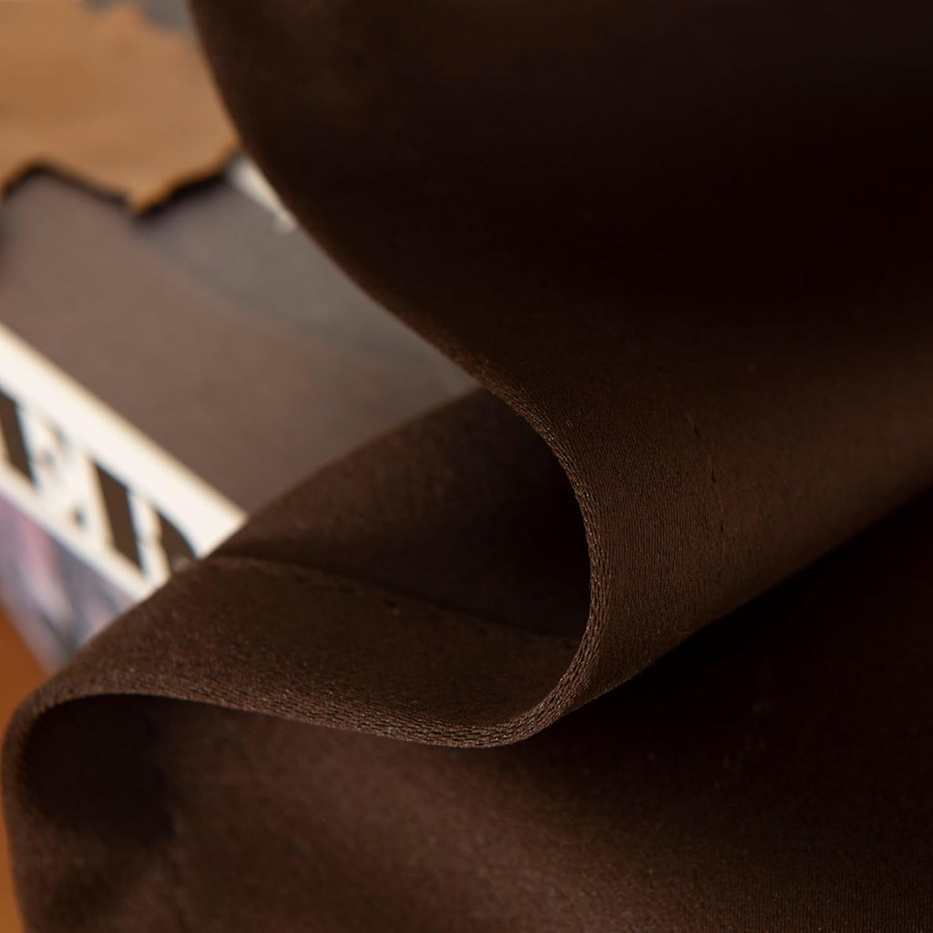 Pickluc Cafe Curtain (Half Window Curtain) 30 Inches Length, Rod Pocket Kitchen Curtain, Short Blackout Curtain for Small Window, 30" Wide and 30" Long, 2 Panels, Chocolate Brown